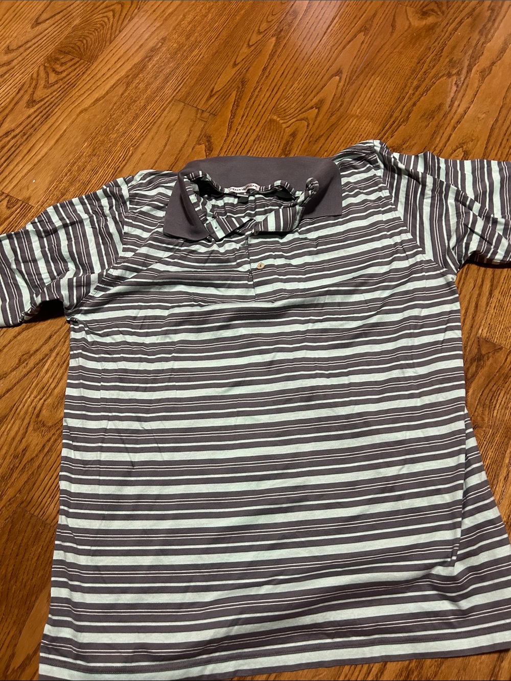 Men’s PETER MILLAR  Polo Shirt - Mint Green & Gray SIZE large